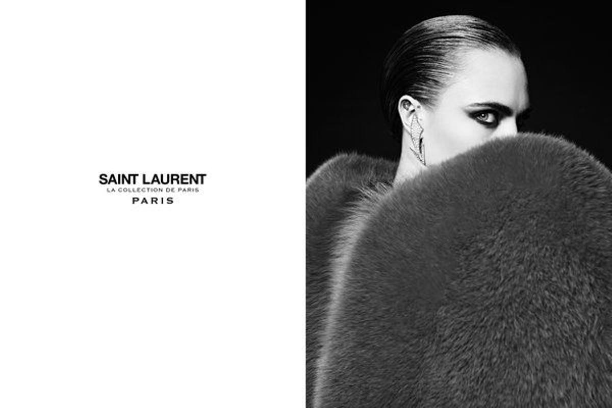 Cara Delevingne posa para Saint Laurent