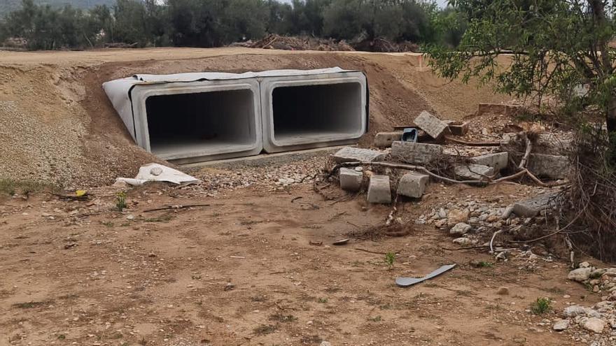 Estado actual de la rambla del Gallo, afectada por la riada en Buñol.