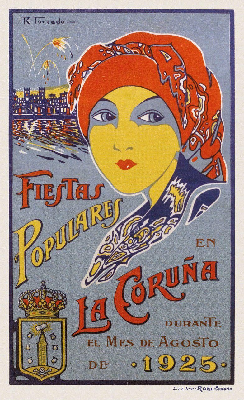 Así evolucionaron los carteles de las Fiestas de María Pita en 175 años en A Coruña