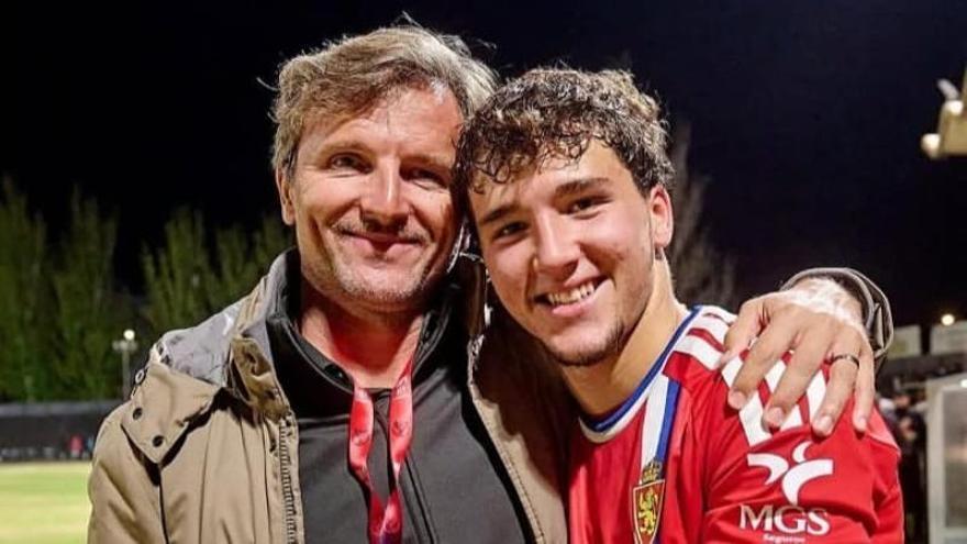 El emotivo mensaje de Lalo tras el debut de su hijo con el Real Zaragoza: "Un día que nunca olvidarás, un día que nunca olvidaré"