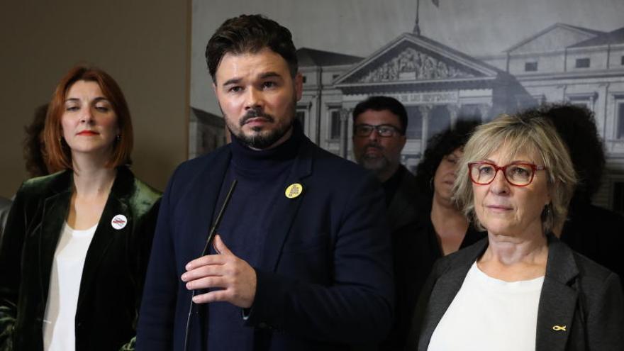 Gabriel Rufián durante su intervención.