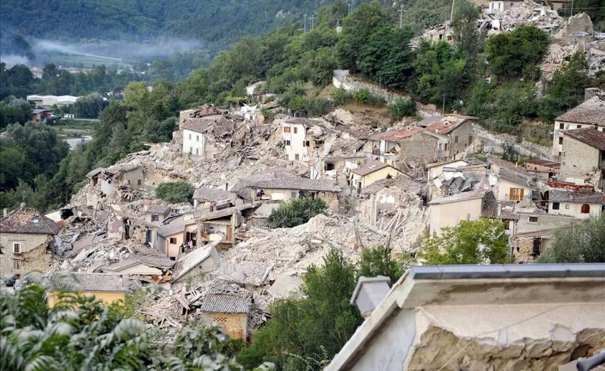 Imágenes del terremoto de Italia