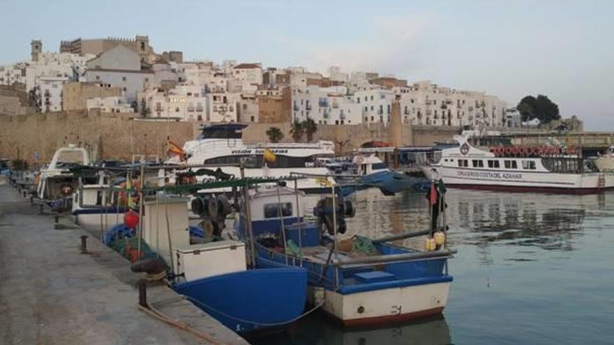 El puerto de Peñíscola permanecía en calma tras el dispositivo de rescate.