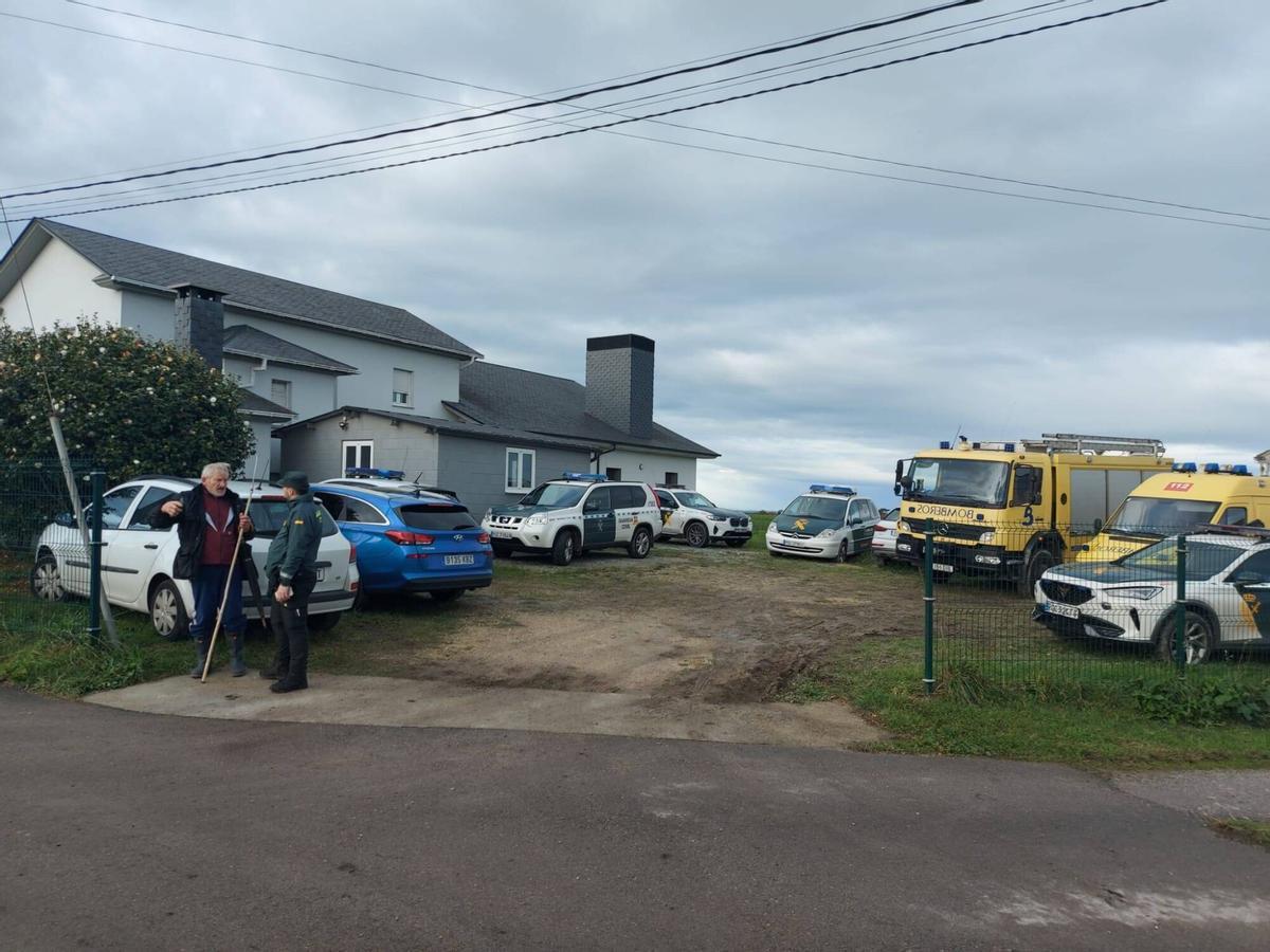 Búsqueda de un desaparecido en Coaña el mes pasado.