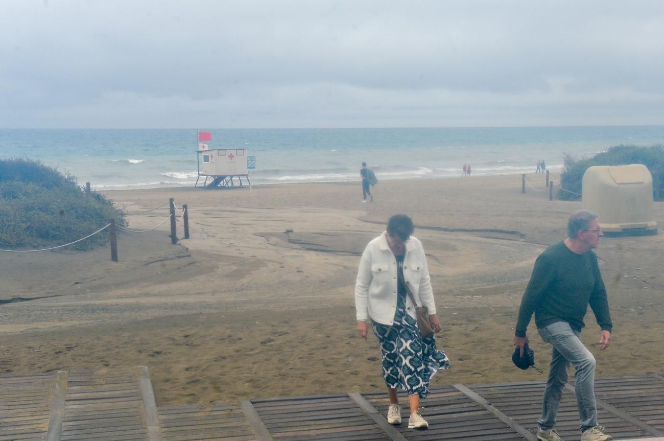 El paso de Hermine por el sur grancanario este domingo