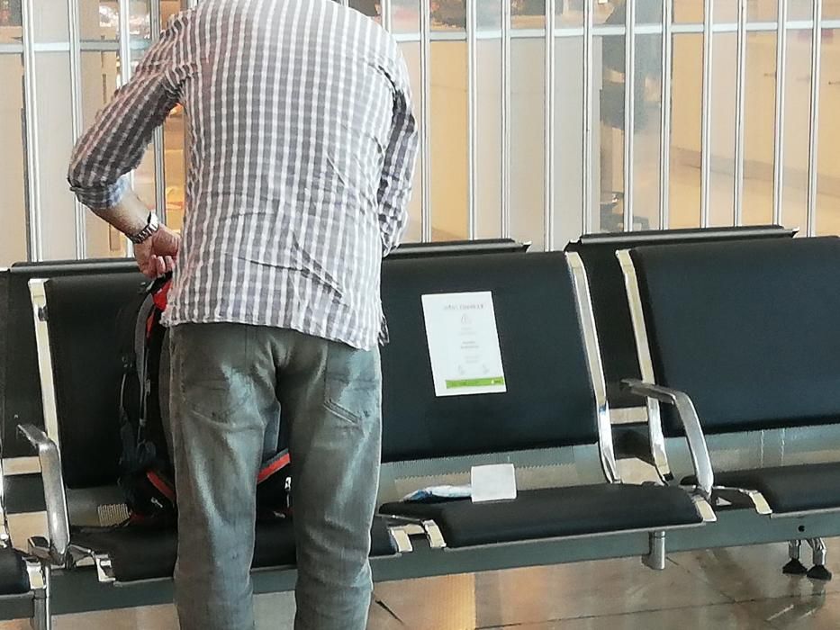 Medidas contra el covid-19 en el aeropuerto de Alicante-Elche