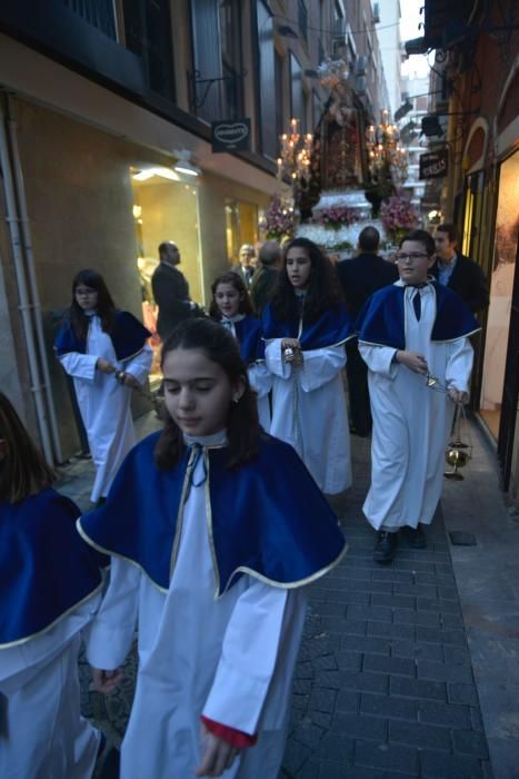 La procesión de la Virgen del Olvido marcha desde San Bartolomé