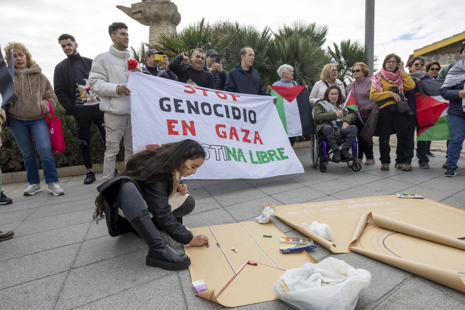 Una concentración en Torrevieja reclama "parar el genocidio en Gaza"