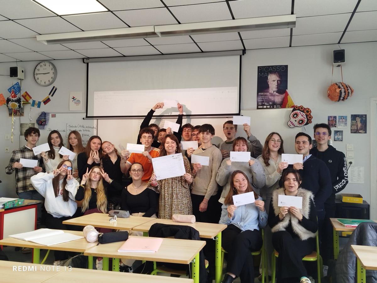 Primera recepción de alumnos franceses de cartas de correspondencia de A Coruña