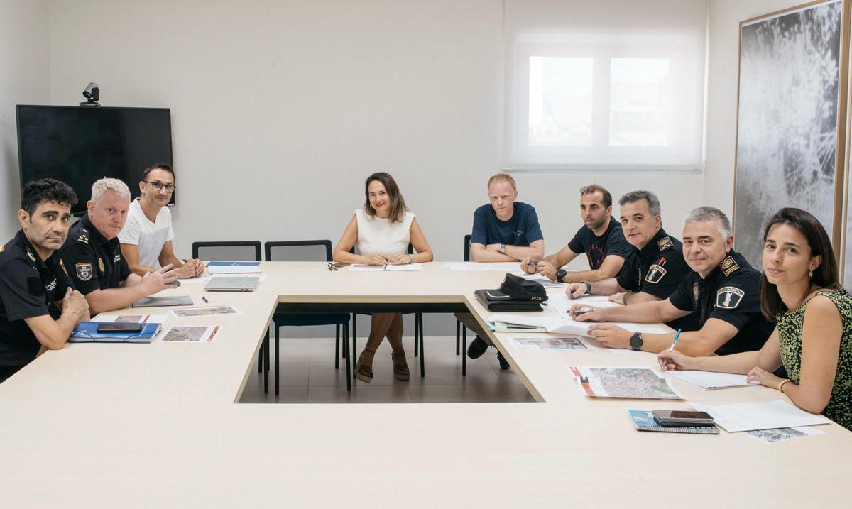 Reunión por el dispositivo de seguridad de La Vuelta, por su paso por Castelló.