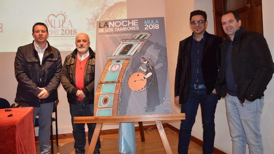 La Torre del Reloj ilustra el cartel de la Noche de los Tambores