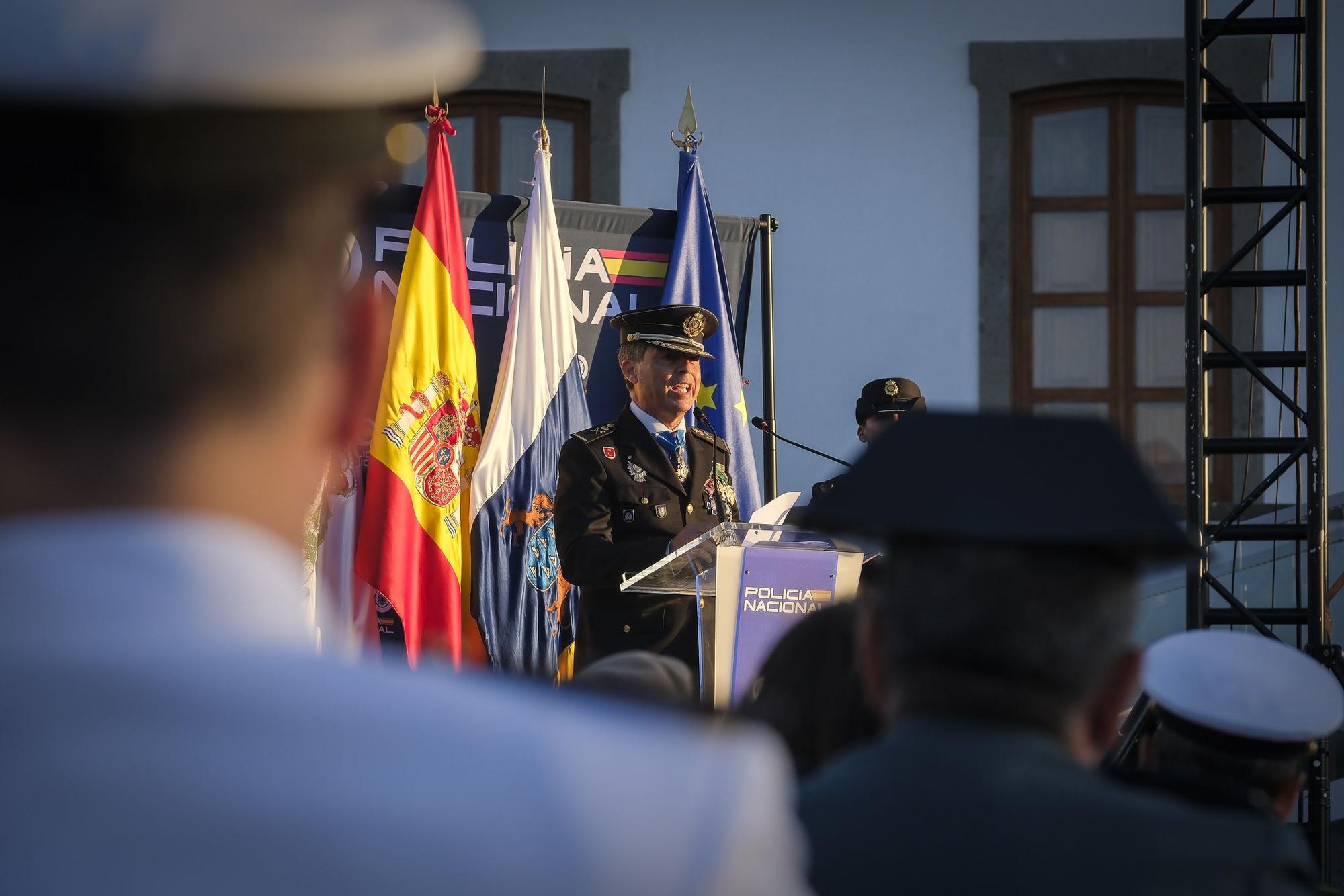 27-09-2024 SAN BARTOLOMÉ DE MASPALOMAS. Acto por el Día de la Policía Nacional, junto al Faro de Maspalomas  | 27/09/2024 | Fotógrafo: Andrés Cruz