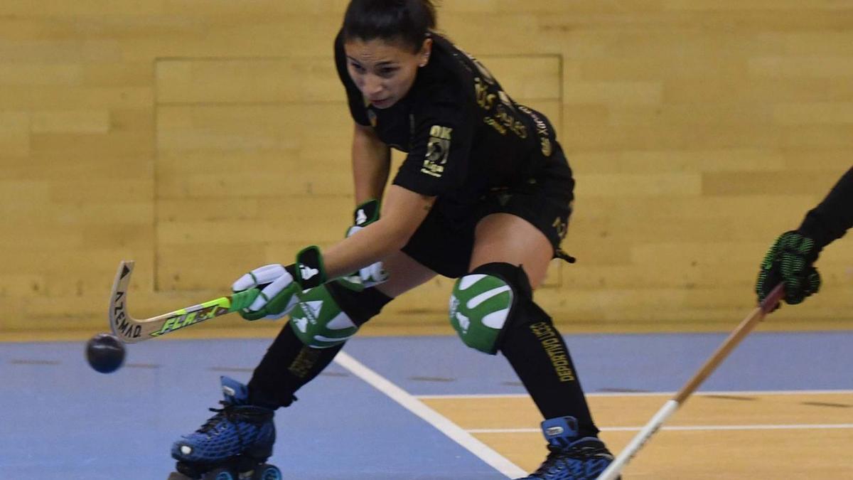 Adriana Soto, en un partido con el Liceo de esta temporada.