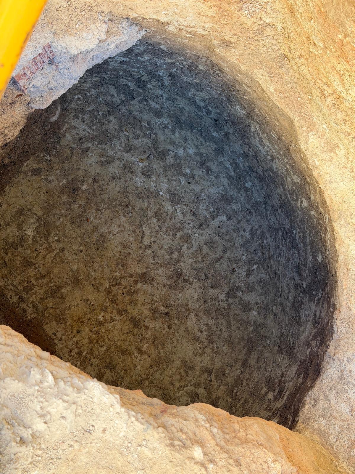 Los silos tienen forma ovoidal y sus paredes, de margas aíslaban perfectamente el grano