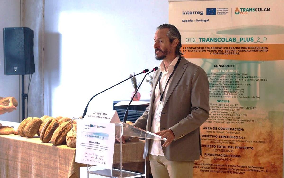 El director general de Molinos del Duero, Juan Carbajo, en una jornada del encuentro Transcolab Plus.