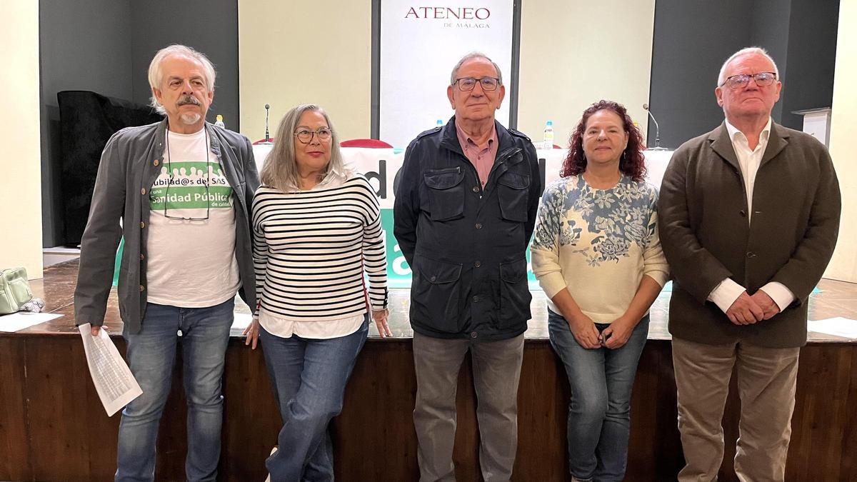 De izq. a dcha. Pepe del Río, Eudoxia Gay, Pepe Campoy, Lola Fernández y Daniel Prado