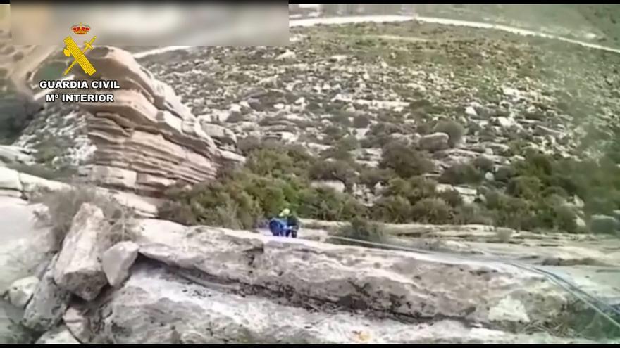 Rescate a una senderista accidentada en el Monte Huma