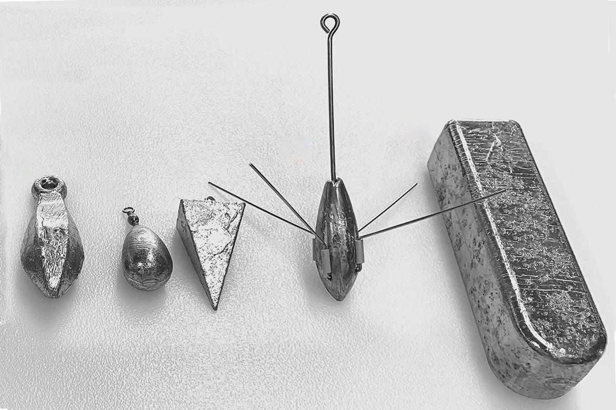 Plomadas para la pesca