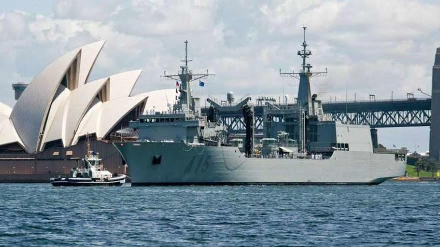 El &#039;Cantabria&#039;, similar a los dos buques que va a construir Navantia, cuanto estuvo en Sidney en 2013.