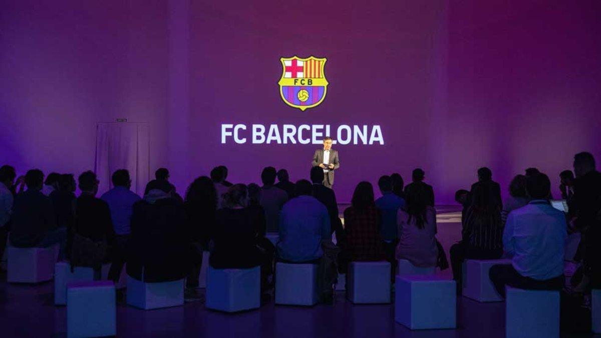 Bartomeu, durante el acto