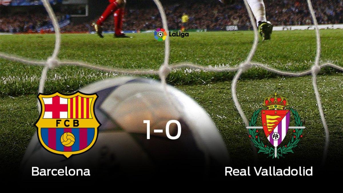 El Barcelona se lleva la victoria en su casa frente a el Real Valladolid
