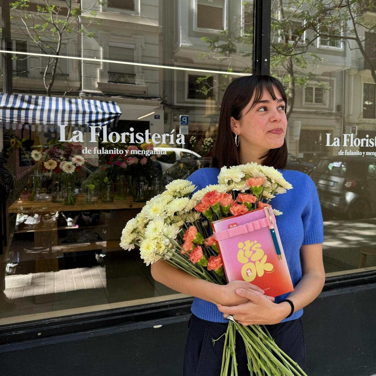 Melany Domínguez Ruiz presenta mañana en la Floristería de Fulanito y Menganita, en València, un taller sobre 'journaling'.