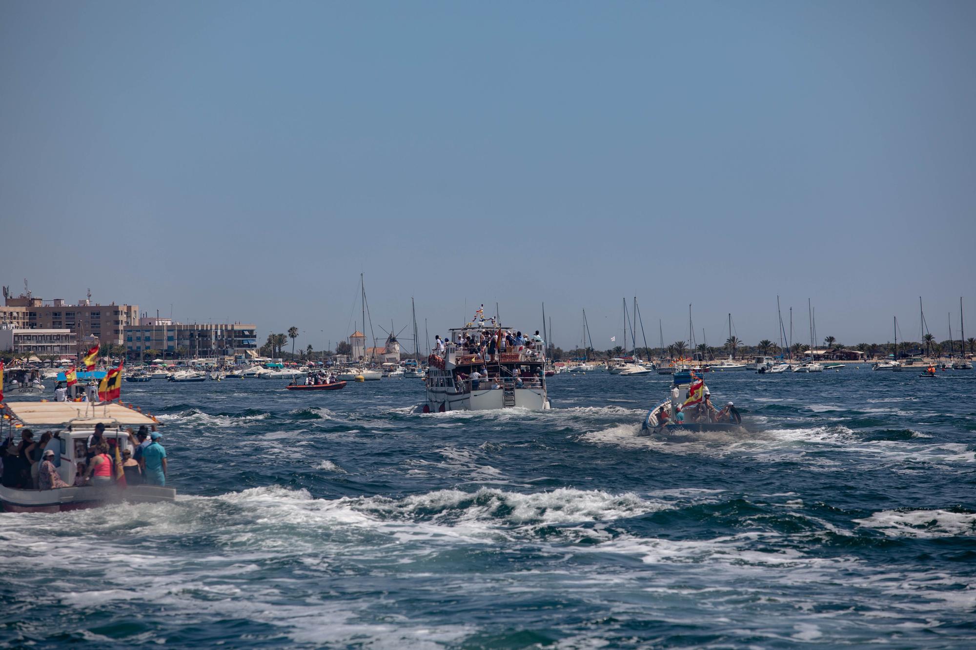 Procesión marítima de la Virgen del Carmen