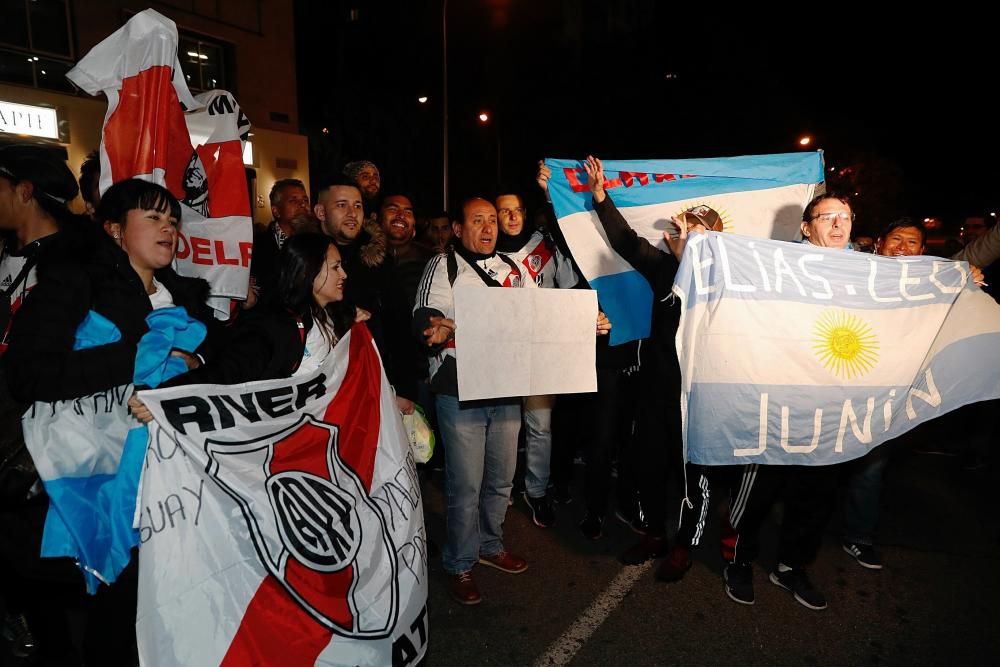 La afición de River celebra su victoria