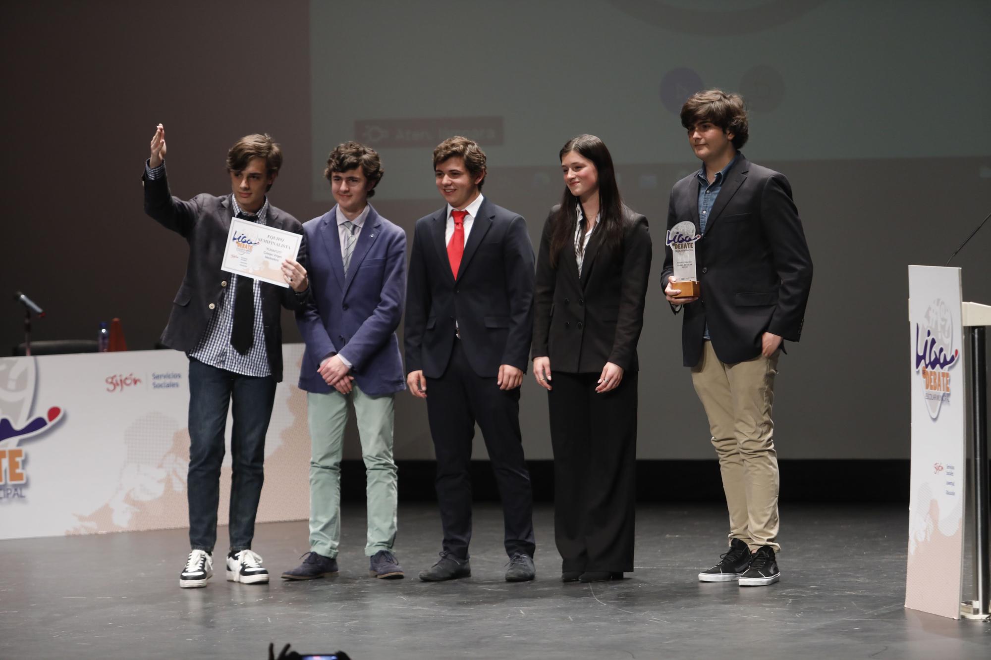 En imágenes: Final de la Liga de Debate Escolar de Gijón