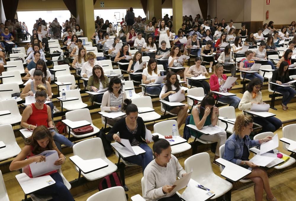 La primera fase de las oposiciones de Eduación comenzó ayer y finalizará mañana con las últimas pruebas