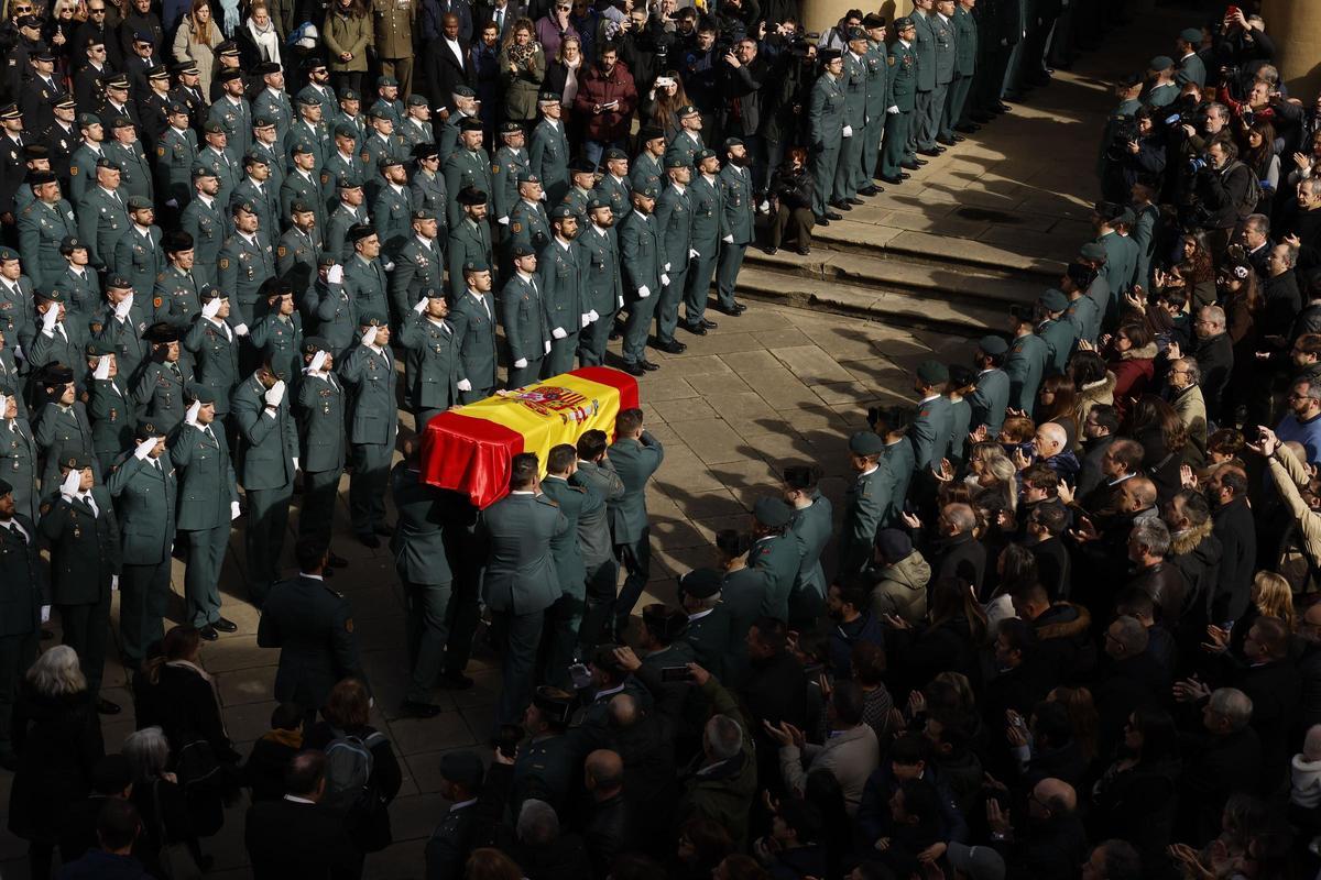 El funeral de David Pérez, en Pamplona