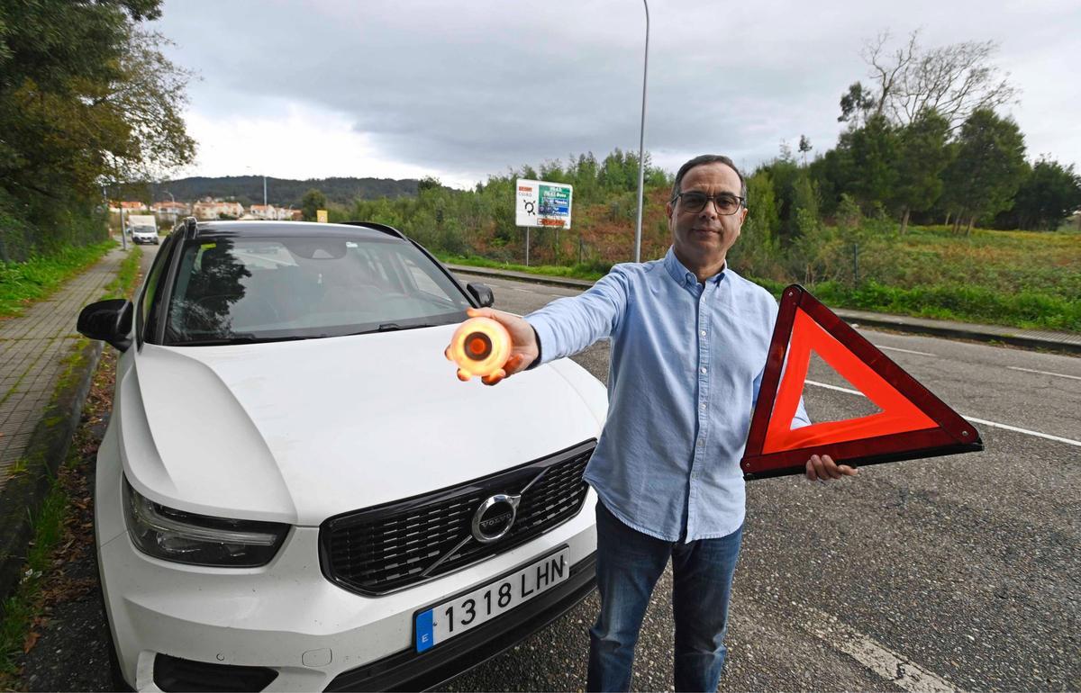 Conductores gallegos que ya usan la baliza V-16