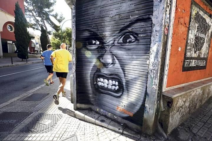Street Art rund um die Plaça Gomila in Palma