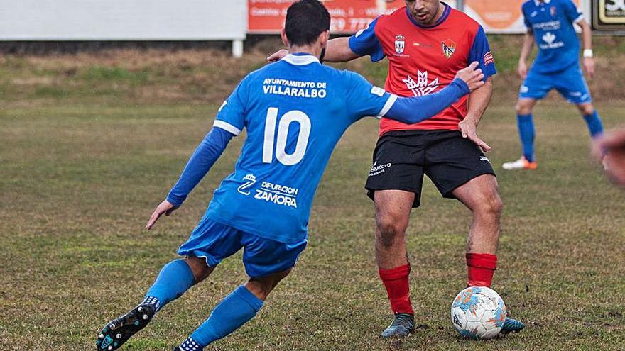 Imagen de un partido del CD Benavente esta temporada.