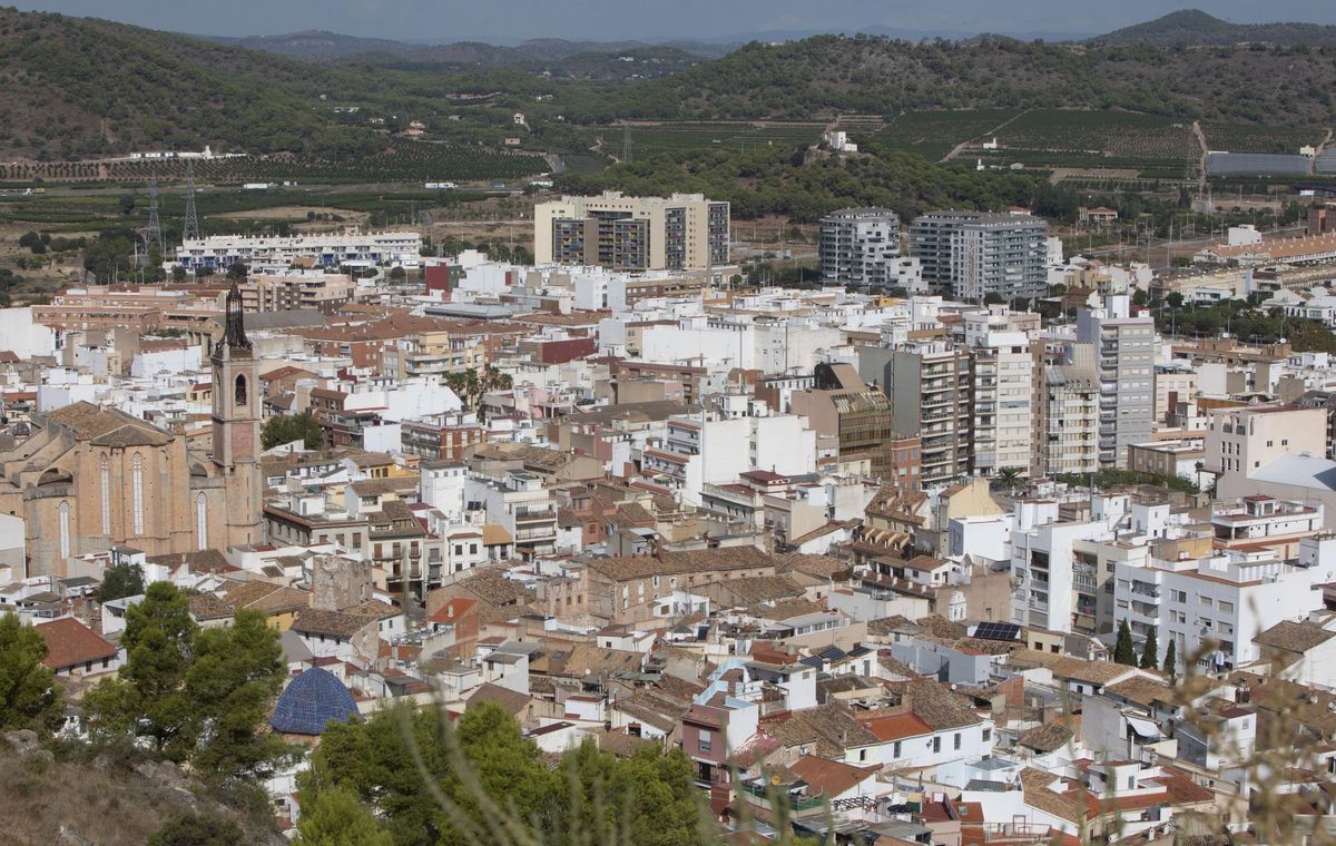 Vista desde el castillo del municipio de Sagunt.
