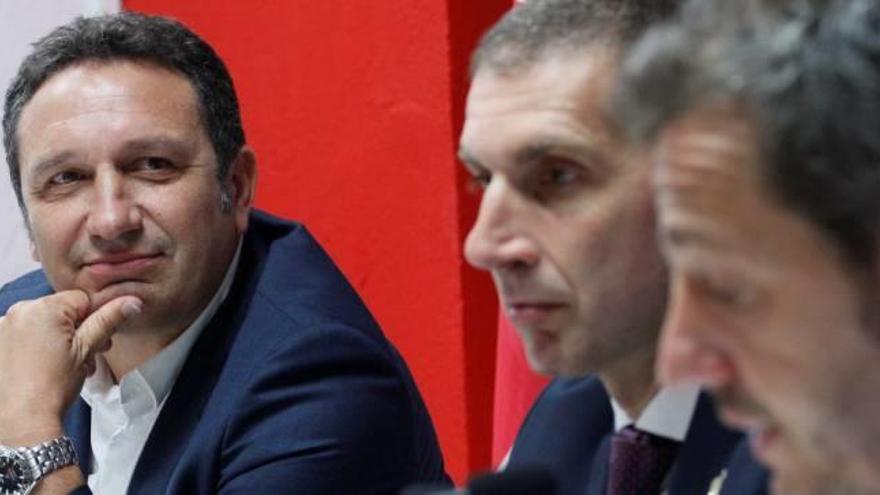 Eusebio Sacristán, ahir a la sala de premsa de Montilivi.