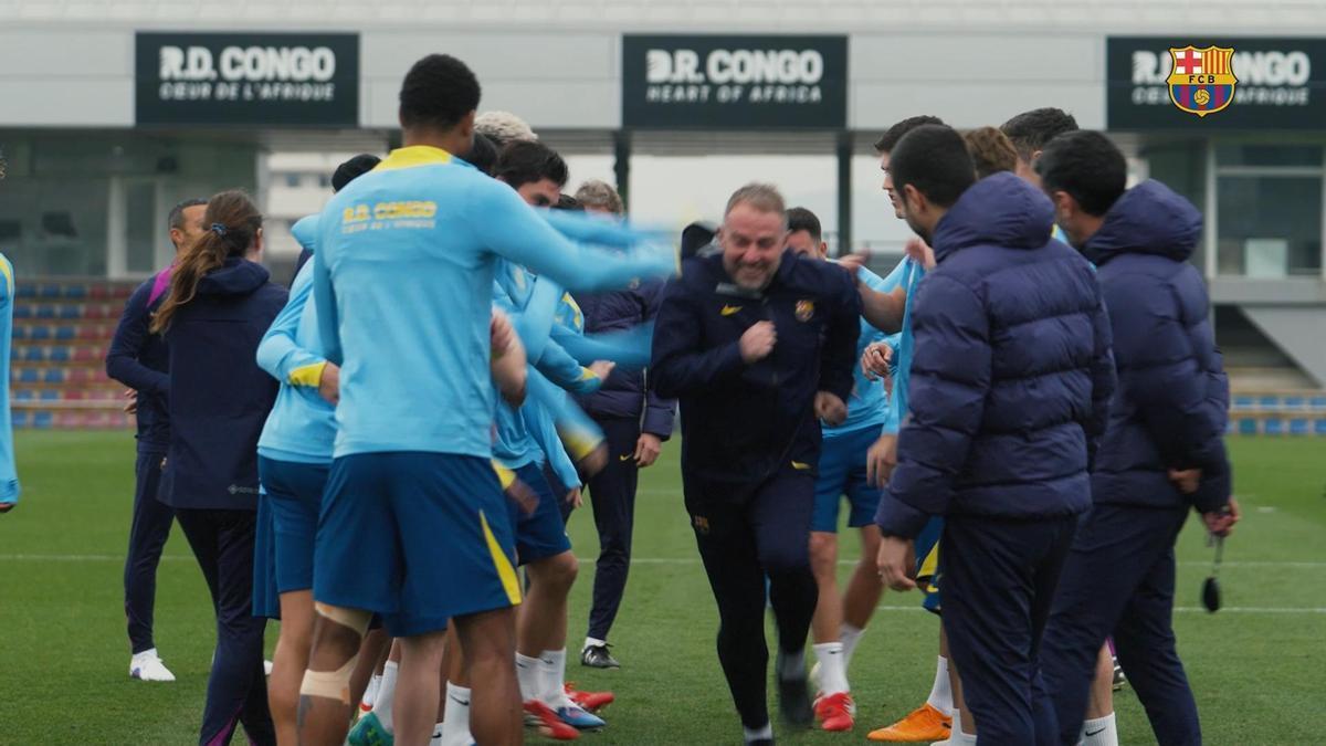 El Barça ha podido trabajar con prácticamente toda la plantilla