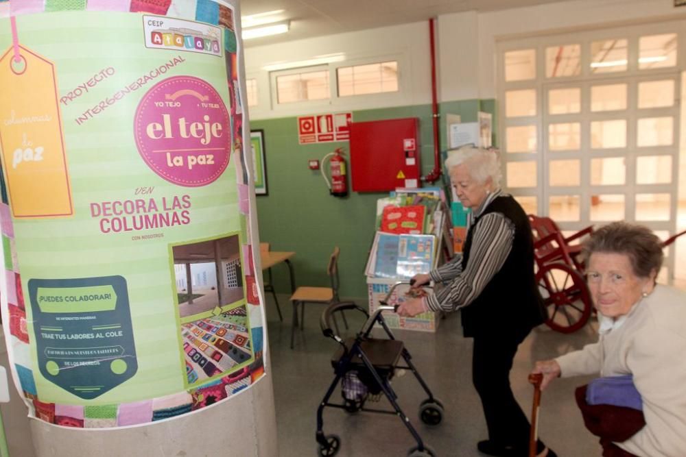 Ganchillo en el Colegio Atalayas de Cartagena