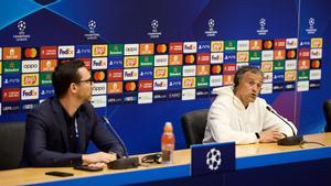 Luis Enrique, en la rueda de prensa del Estadi Olímpic