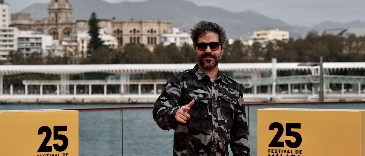 Ernesto Sevilla, en el photocall del Muelle Uno de Málaga.