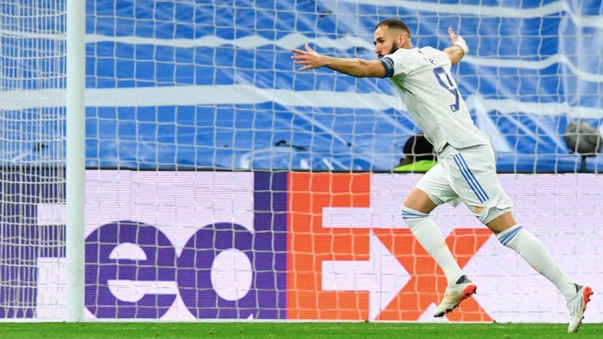 Benzema celebra un tanto