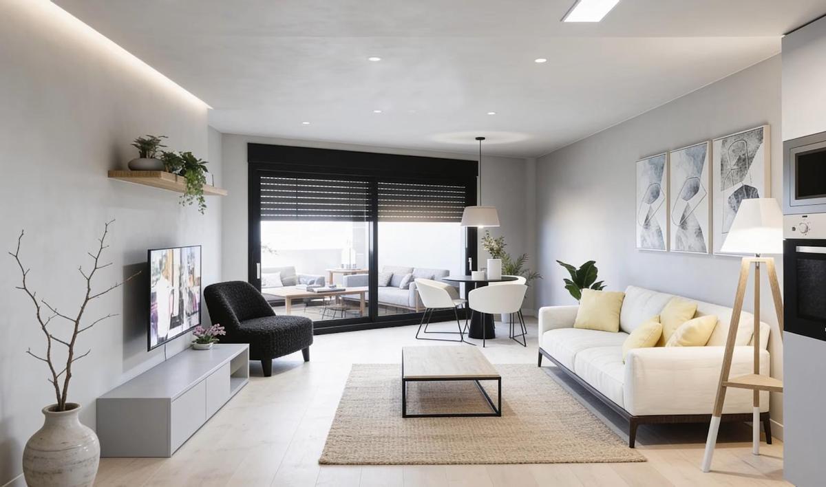 Diseño interior de una de las viviendas.