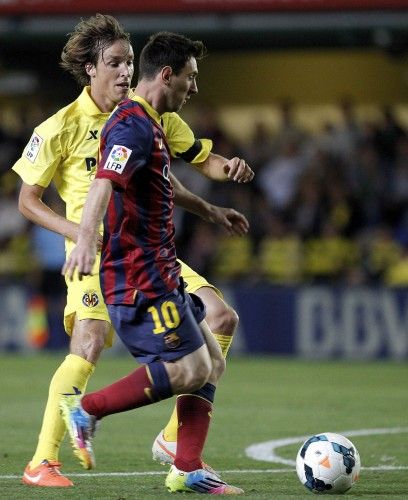 Imágenes del partido entre Villareal y Barcelona en El Madrigal.