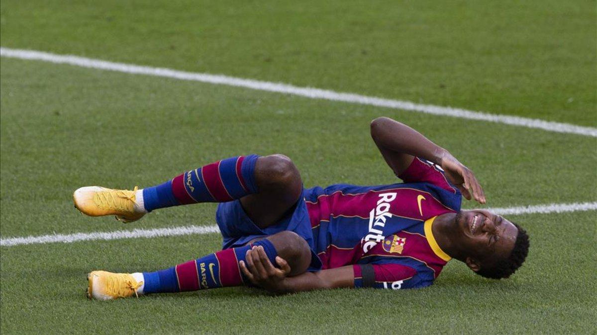 Ansu Fati se lesionó en el FC Barcelona - Betis de LaLiga Santander