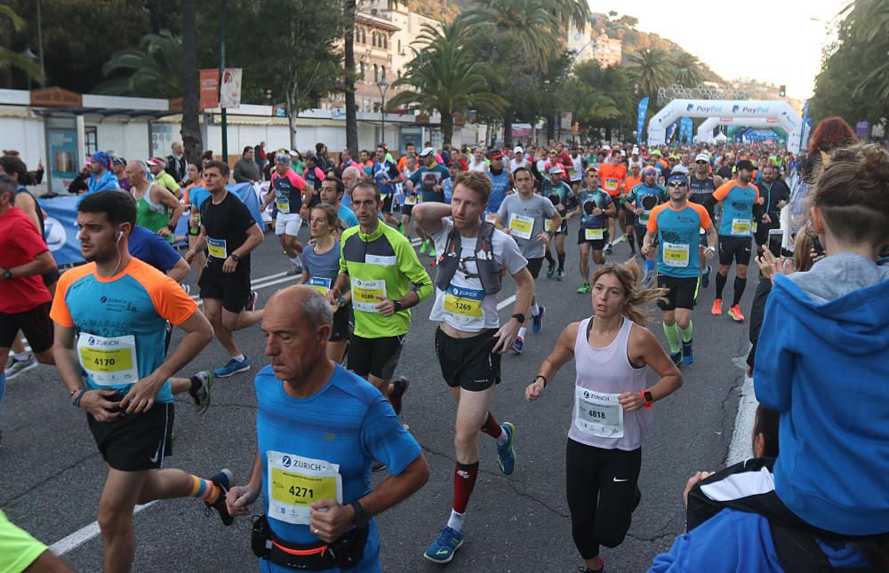 Las mejores imágenes de la Maratón de Málaga 2018