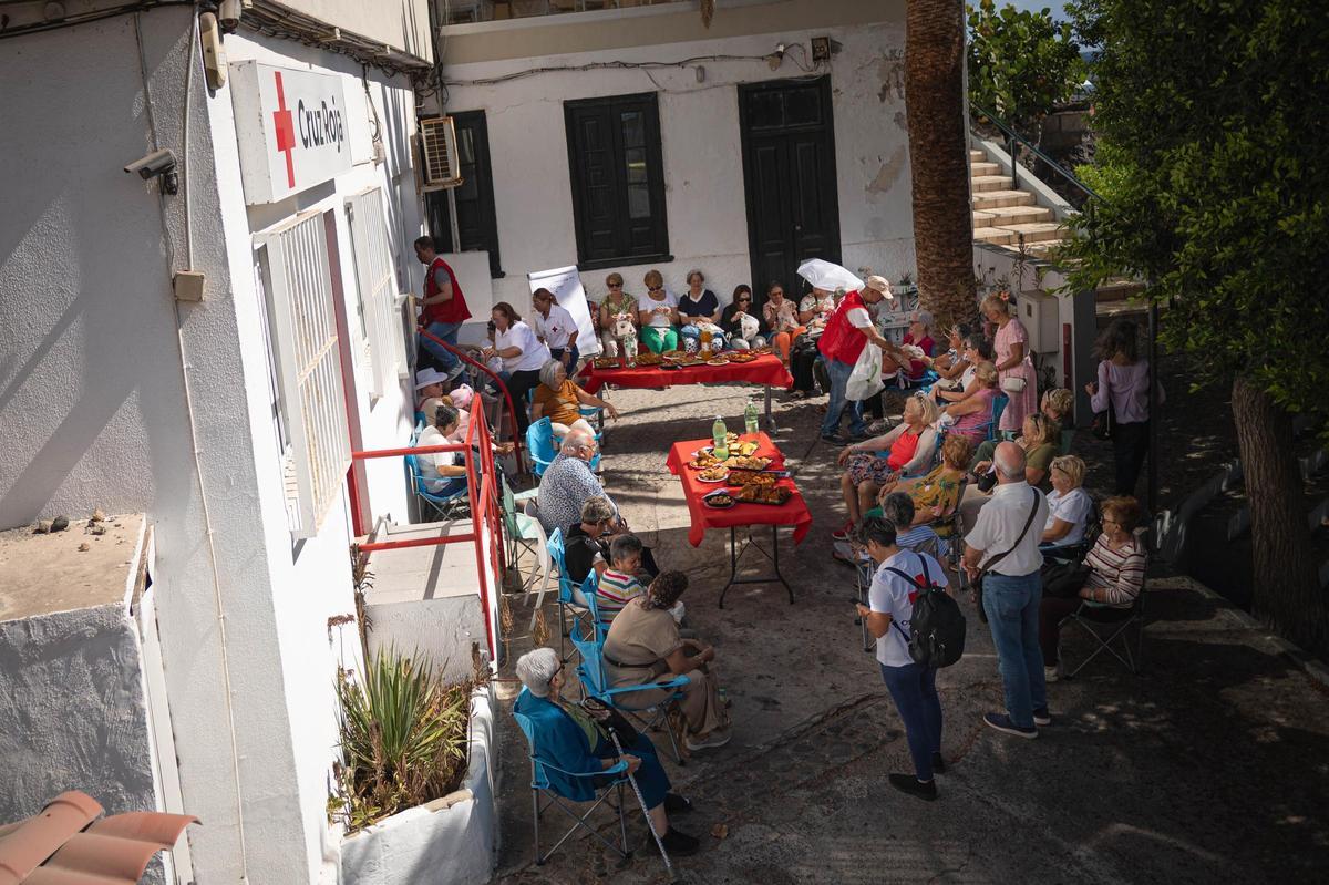 Un grupo de mayores durante una actividad.