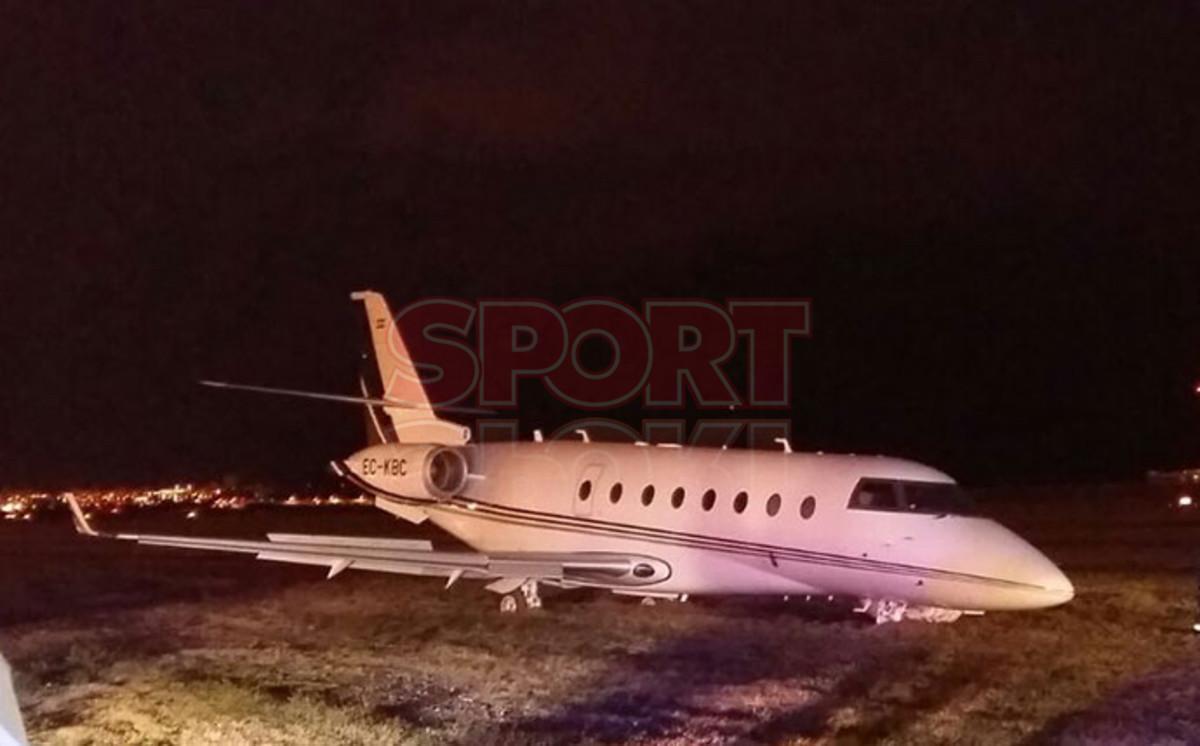 El avión accidentado de Cristiano