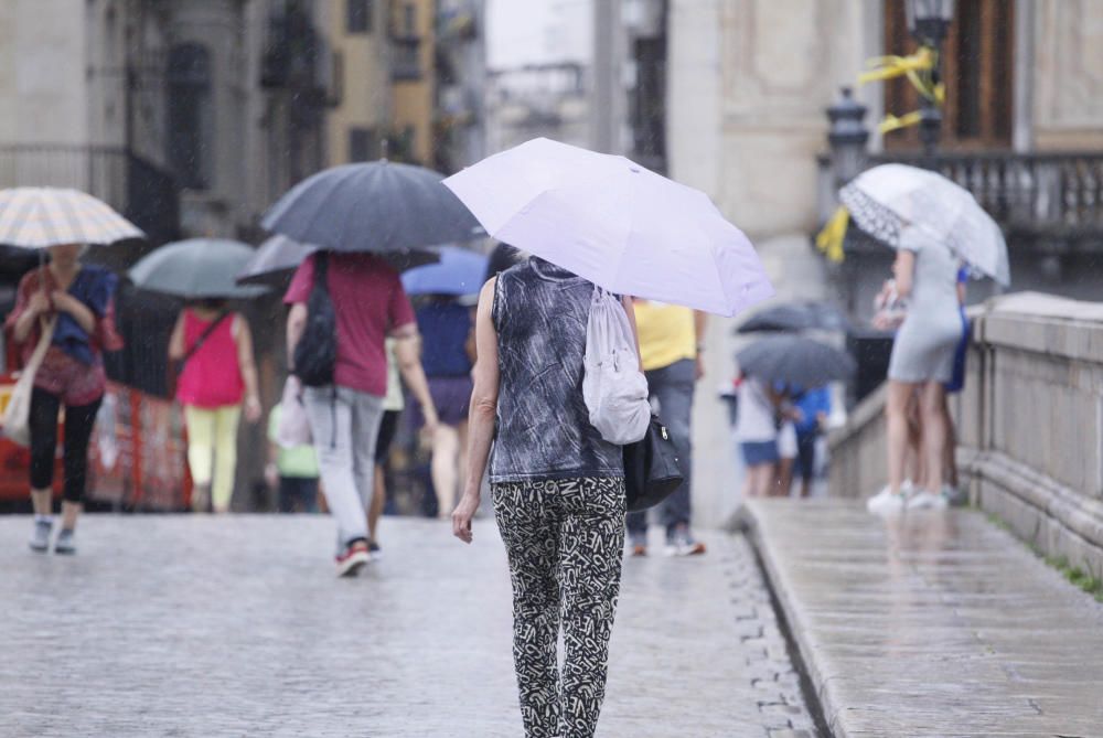 Ruixat a la ciutat de Girona