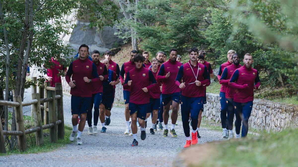 La plantilla realizó una carrera de orientación
