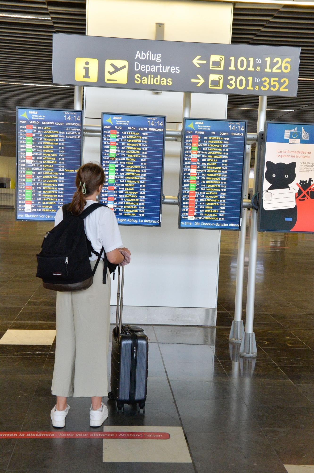 Huelga de compañías aéreas ben el Aeropuerto de Gran Canaria